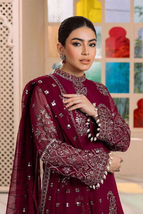 Asim Jofa Luxury Embroidered Lawn 3pc with Embroidered Chiffon Dupatta