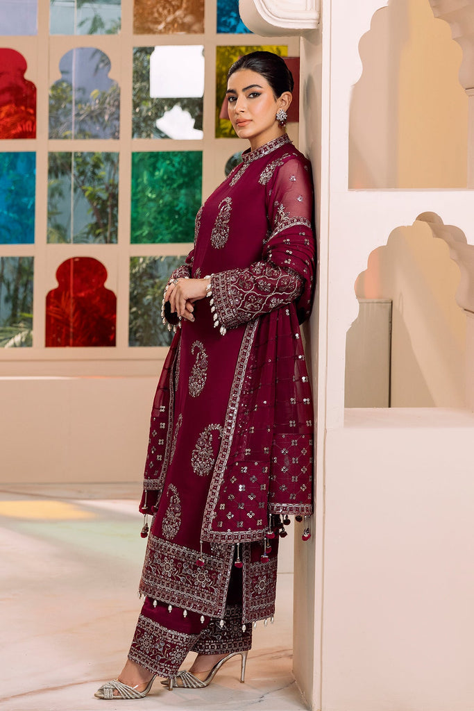 Asim Jofa Luxury Embroidered Lawn 3pc with Embroidered Chiffon Dupatta
