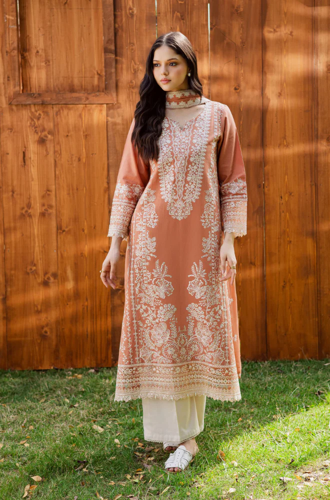 Batik - 3PC Unstitched Lawn Embroidered Suit - 3313