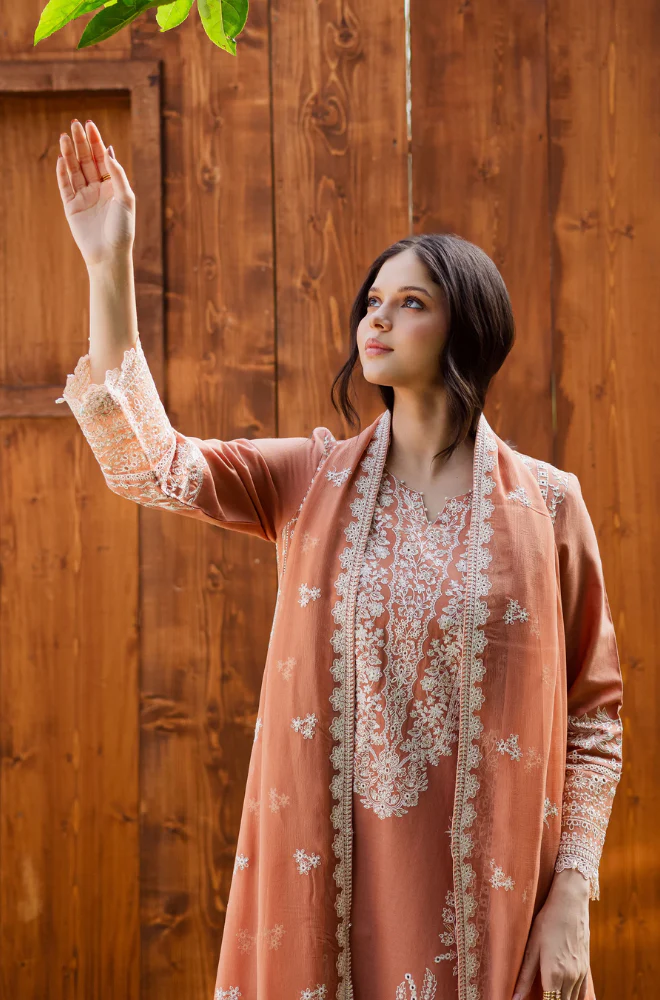 Batik - 3PC Unstitched Lawn Embroidered Suit - 3313
