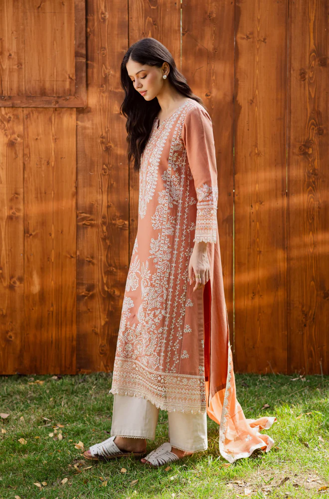 Batik - 3PC Unstitched Lawn Embroidered Suit - 3313