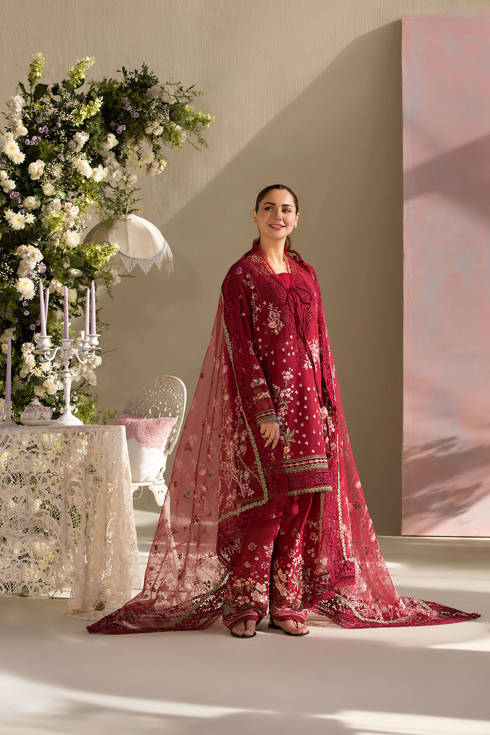 Sobia nazir Lawn with Chiffon Emb Dopatta Luxury Lawn Unstitched 3419