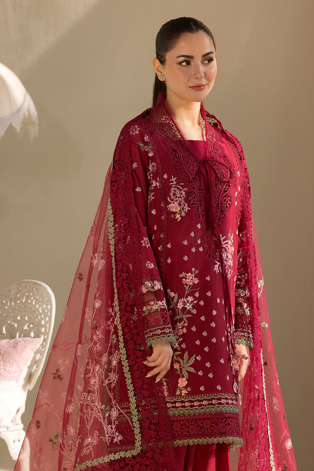 Sobia nazir Lawn with Chiffon Emb Dopatta Luxury Lawn Unstitched 3419