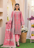 Full Sequence Luxury Embroidery on Airjet Slub Lawn (3-Piece)