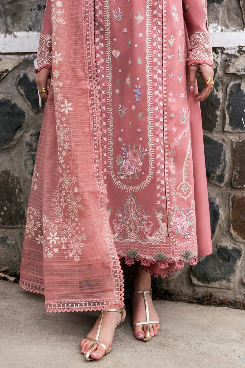 Qalamkar Embroidered lawn 3 Piece