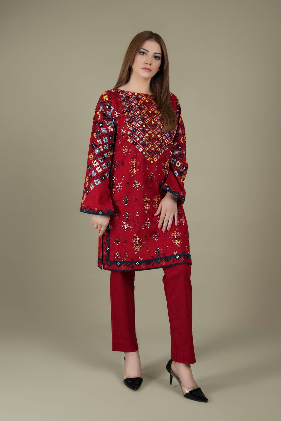 2 Piece - Fully Embroided Lawn Suit KS-765