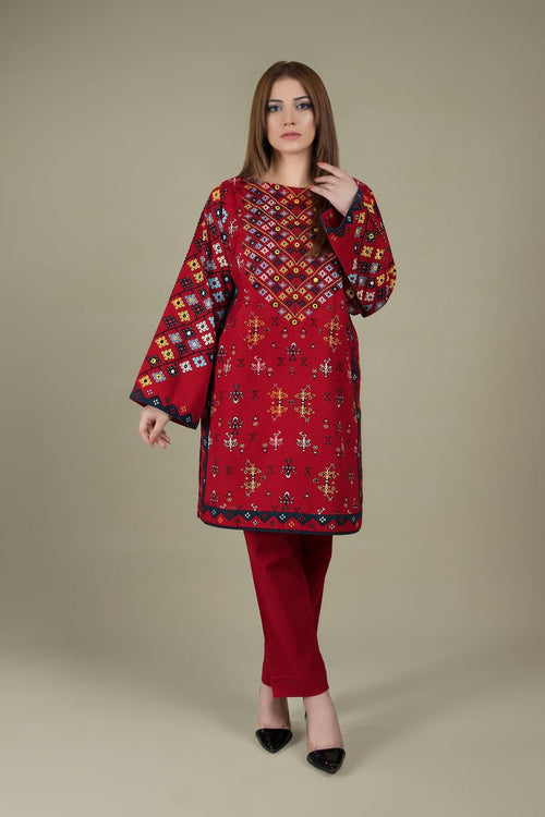 2 Piece - Fully Embroided Lawn Suit KS-765
