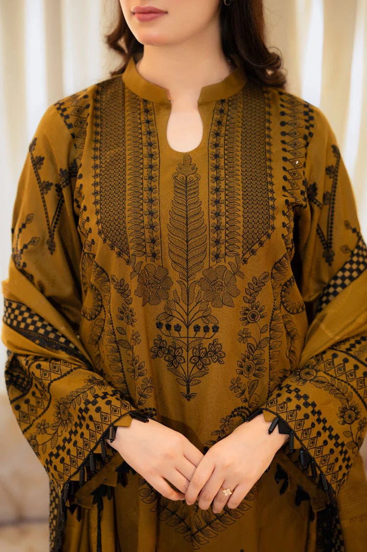 Unstitched Fully Embroidered Lawn Suit With Embroidered Lawn Dupatta