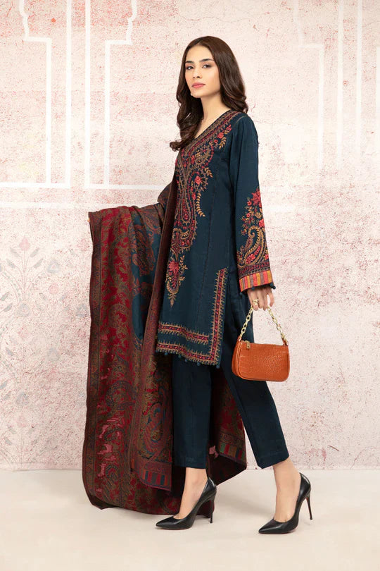 MARIA B 3 PCS Embroidered Lawn with Diamond Dopatta