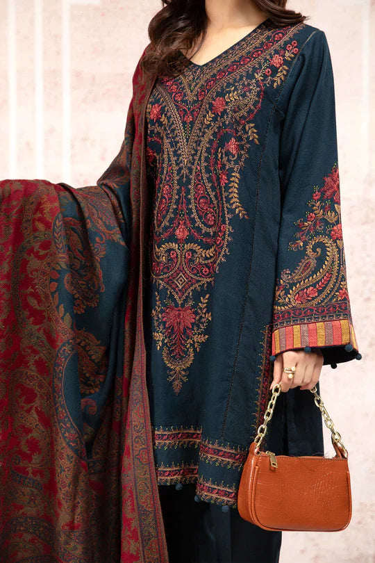 MARIA B 3 PCS Embroidered Lawn with Diamond Dopatta