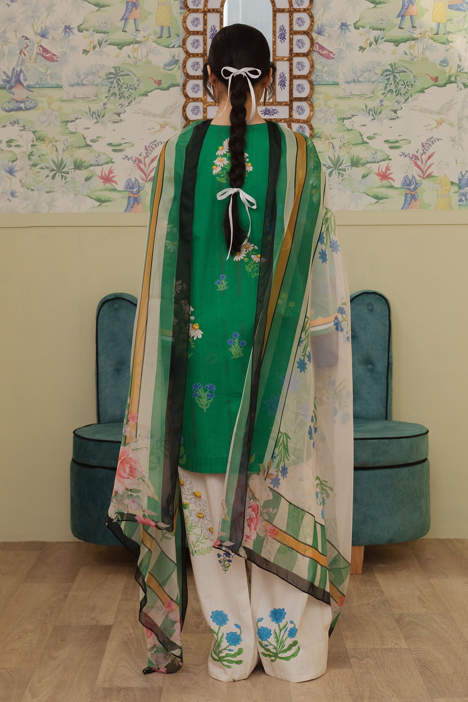 3 Piece - Unstitched Digital Printed Lawn Fabric