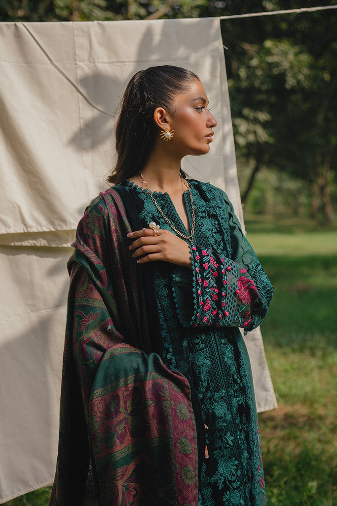 3 Piece - Unstitched Fully Embroidered Lawn Fabric SP-2565