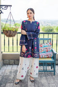 2 Piece - Unstitched Embroidered Lawn Fabric